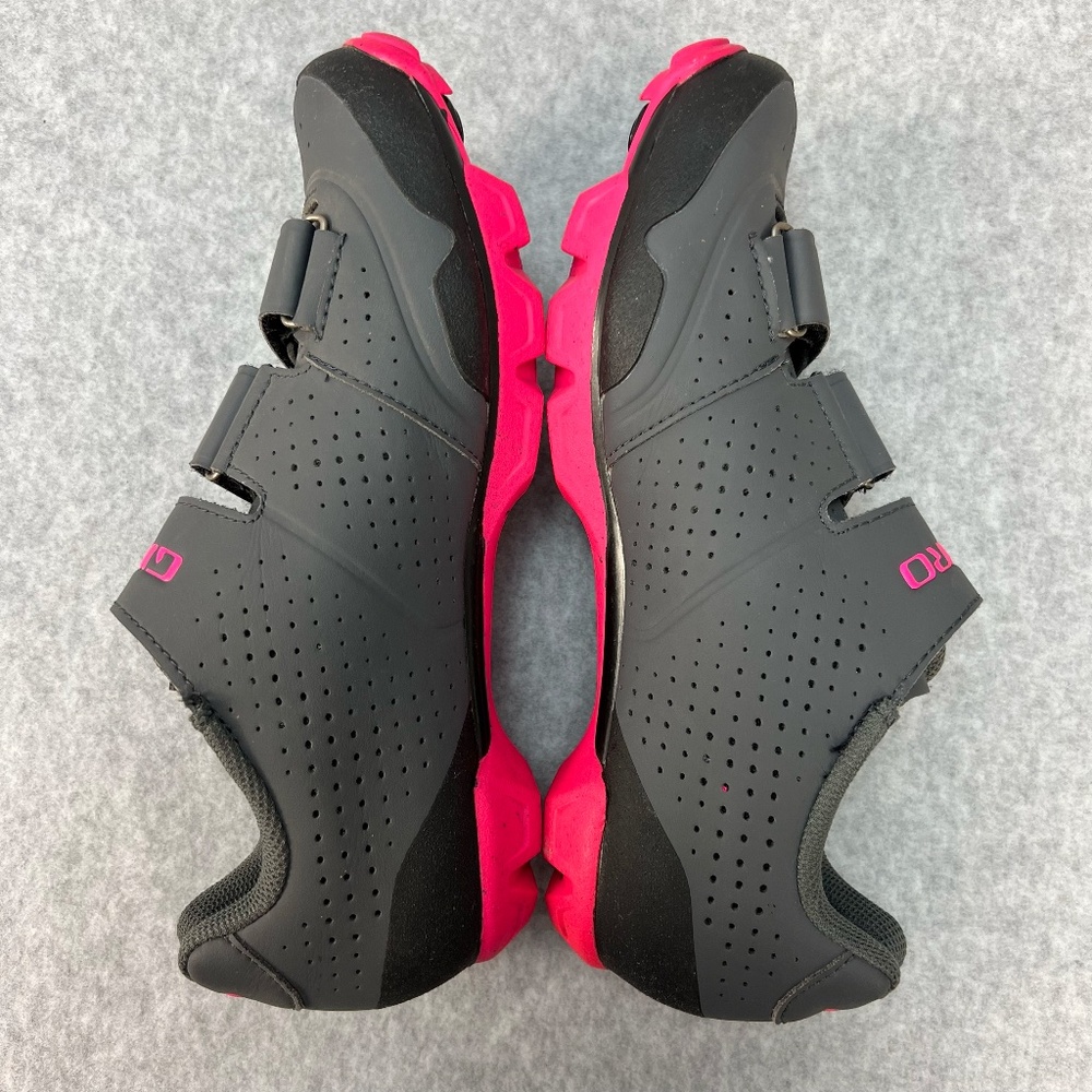 Giro Manta Biking Cycling Shoes Clipless SPD Grey Pink Cleats Women US 8.5 EU 40 - Picture 12 of 16